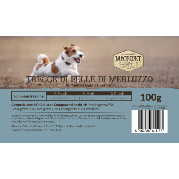 Trecce di pelle di merluzzo - 100 g