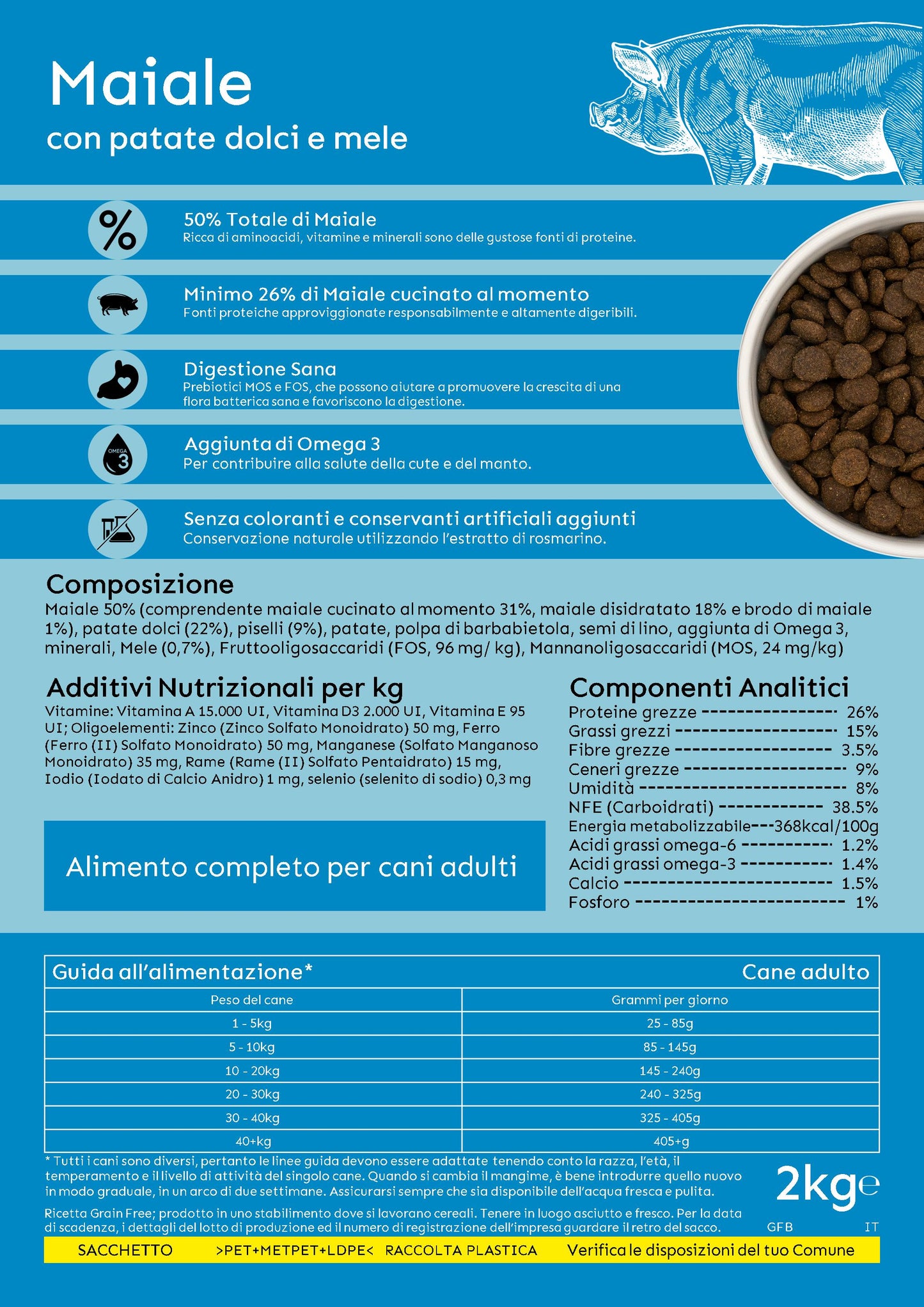 Adult Grain Free con Maiale - 2kg