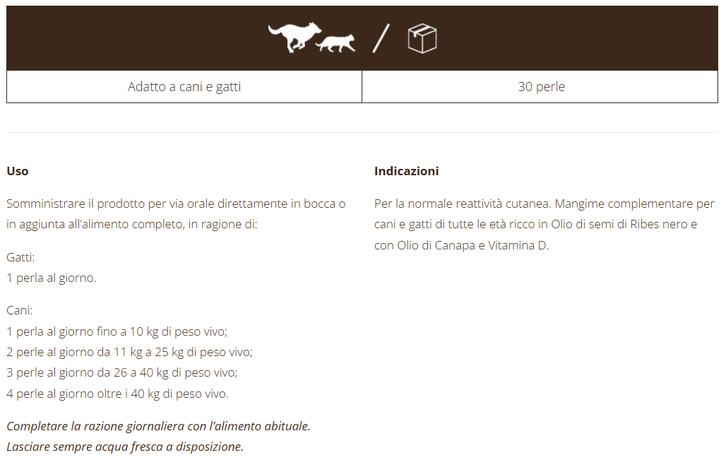 Ribes Pet Sollievo cane e gatto, 30 perle