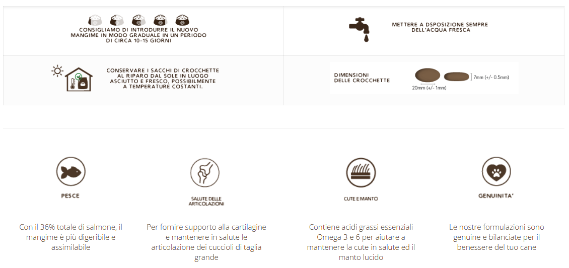 Puppy Super Premium con Salmone - cuccioli di taglia grande - 12kg