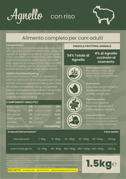 Adult Naturally con Agnello - 1.5kg