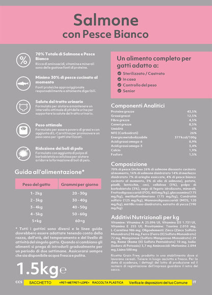 Imperial Adult sterilizzato con Salmone e Pesce bianco - 1,5 Kg