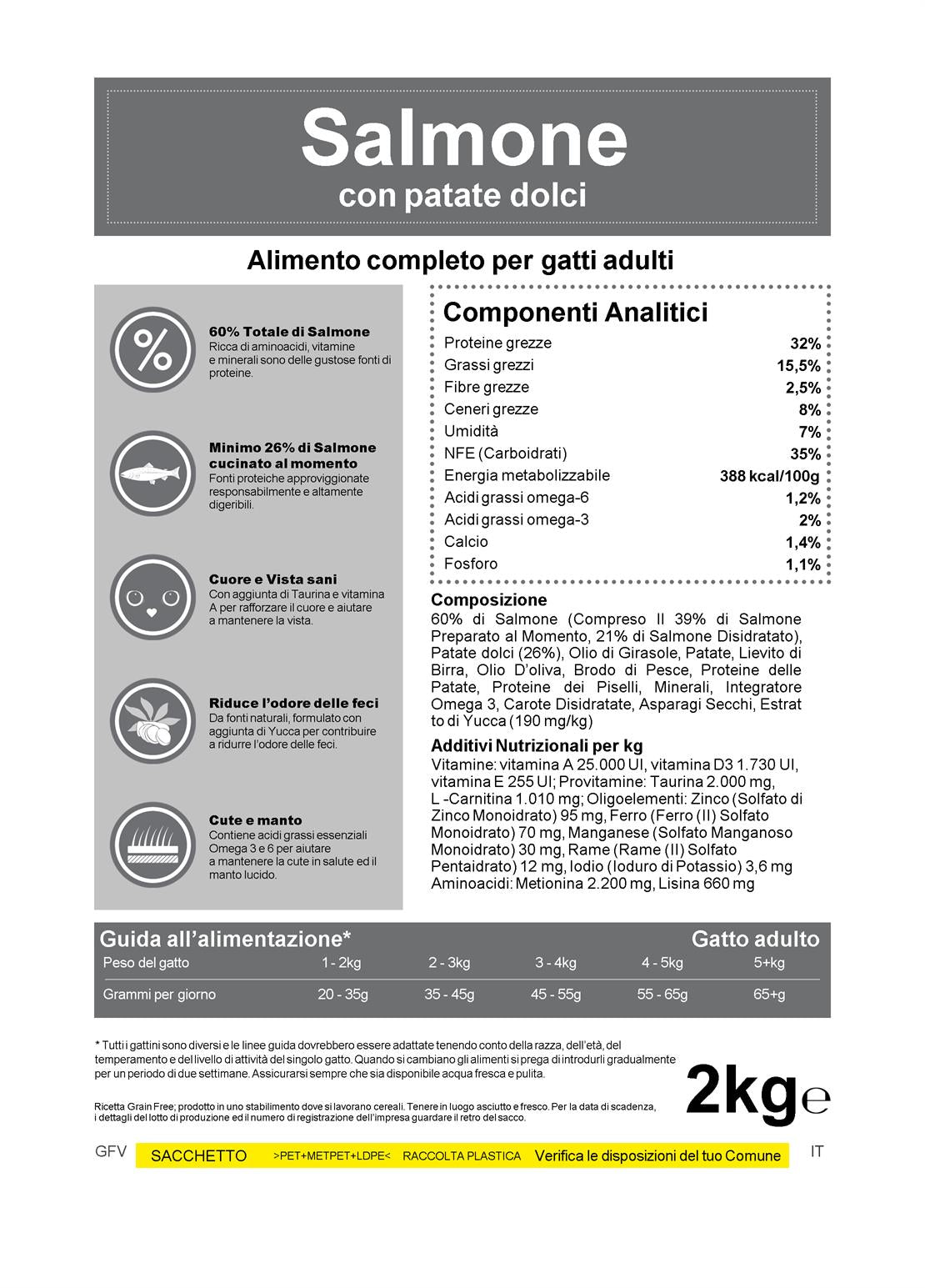 Adult Gatto Grain Free con Salmone