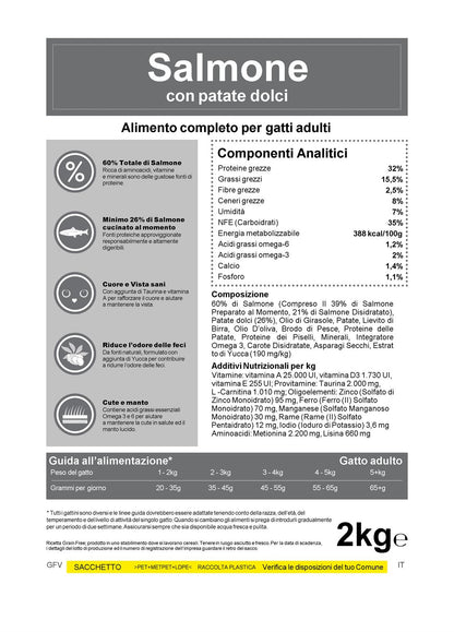 Adult Gatto Grain Free con Salmone