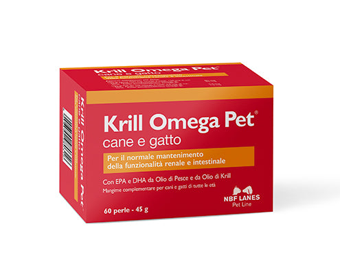 Krill Omega Pet cane e gatto, 60 perle