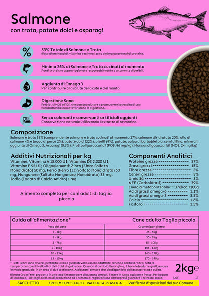 Adult Grain Free con Salmone e Trota - cani di piccola taglia - 2kg