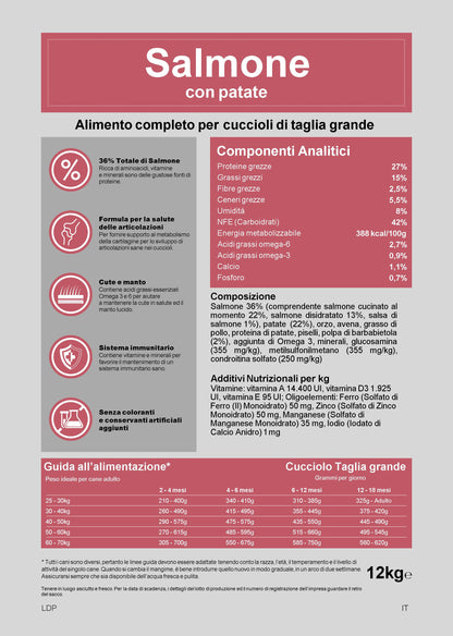 Adult Super Premium con Salmone - cani di taglia grande - 12kg