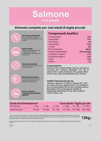 Adult Super Premium con Salmone - cani di piccola taglia - 12kg